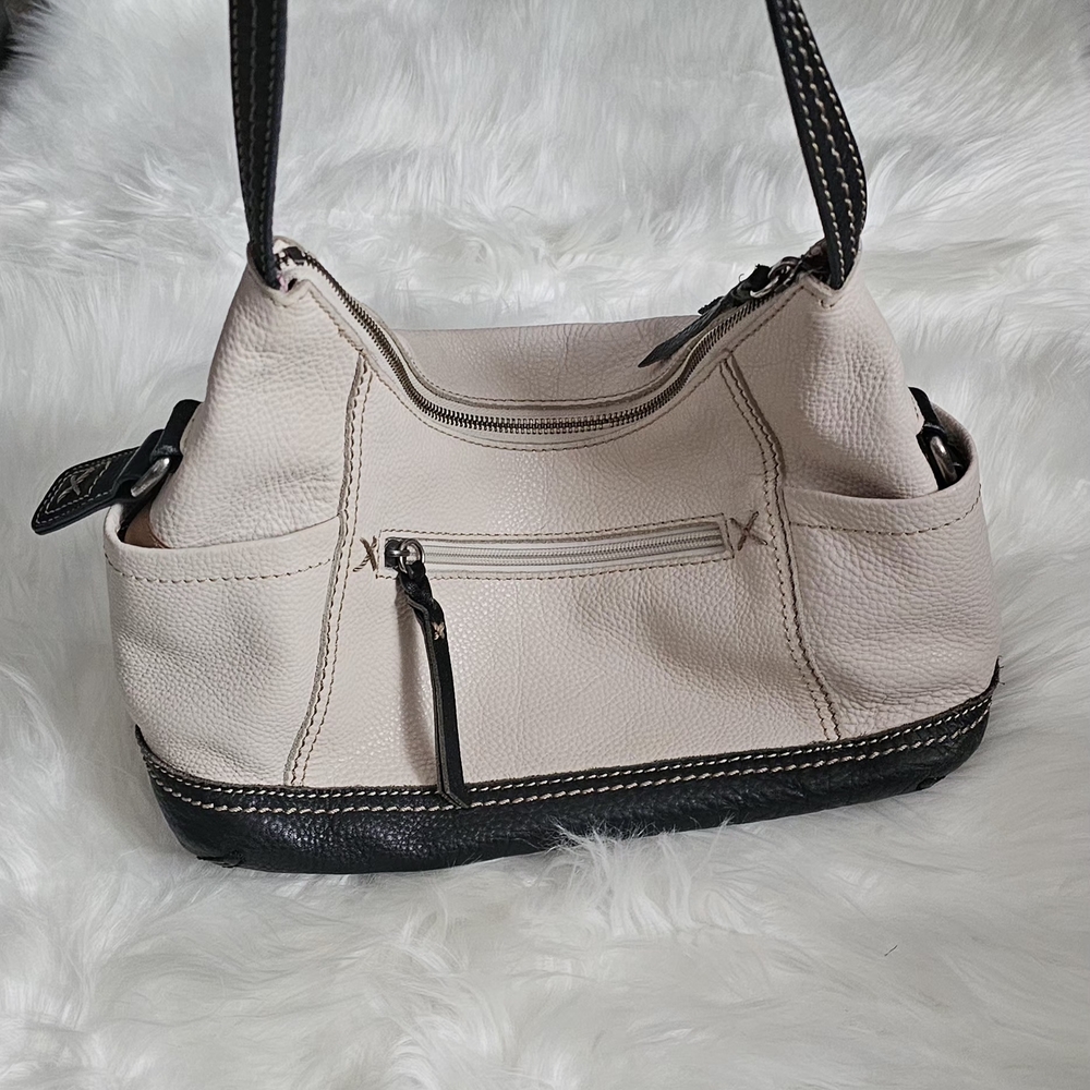 The Sak Cream and Black Shoulder Bag